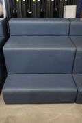 Times 2 - 36" wide x 34" tall x 40" deep Navy vinyl modular seating