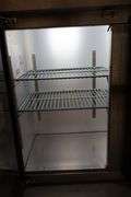 79" Spartan SSGBB-79-SL glass 3 door back bar bottle cooler with stainless top - AS IS - not cooling