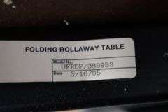 Times 4 - Uniframe 60" round 8 student fold up portable lunch tables