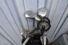Golf clubs with bag