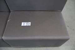 Times 2 - 36" wide x 34" tall x 40" deep charcoal vinyl modular seating