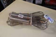 Times 6 - Pinch WWP-10 stainless 10" whips