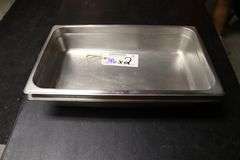 Times 2 - 12 x 20 x 4 stainless insets with no lids