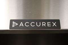 Accurex 54" x 72" stainless baking hood with exhaust fan - has manufacture tag - buyer to remove exhaust fan from roof - seller with cap the hole