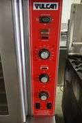 Vulcan SG4D-1 gas convection oven with stainless equipment stand - missing gas valve cover