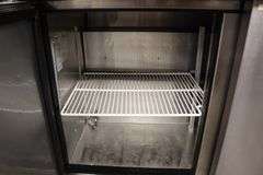 True TUC-48-LP portable 2 door under counter cooler with stainless work top