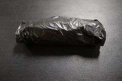 Large case of 33 gallon trash can liners