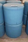 Times 4 - Hon 18" round x 16" tall blue vinyl stools - showing some stains - buyer to view