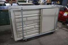 Wenger 7 panel Series 64 Travel master acoustic shells with portable transport cart - overall width is 22' - 4 panels have  frames, 3 are inserts