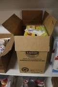 Half of case of Lipton black tea