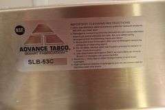 18" x 60" Advance SLB-53C stainless 3 bin bar sink