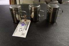 Times 3 - Range stainless salt & pepper shakers