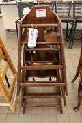 Times 3 - Mahogony finish high chairs