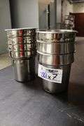 Times 7 - 7" stainless round insets - no lids