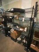 Times 2 - 24" x 60" and 24" x 72" black coated portable racks
