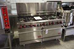 60" Dynamic Cooking Systems 60-10-2 gas 10 burner range with double oven
