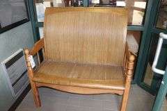 42" wood entrance bench
