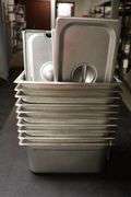 Times 10 - 1/3 x 6 stainless inset with lids