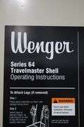 Wenger 7 panel Series 64 Travel master acoustic shells with portable transport cart - overall width is 22' - 4 panels have  frames, 3 are inserts