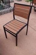 Patio set - 36" x 36" patio table with 4 chairs and umbrella and weights