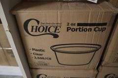 Times 2 - cases of Choice 2 oz portion cups with lids