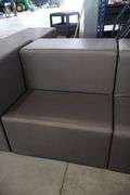 Times 2 - 36" wide x 34" tall x 40" deep charcoal vinyl modular seating