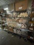 Times 3 - 24" x 60" portable chrome racks - come with some shelf covers