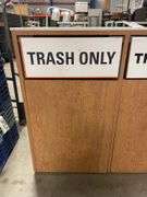 24" x 68" x 40" tall triple trash recepticle