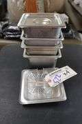 Times 4 - 1/6 x 4 stainless insets with lids