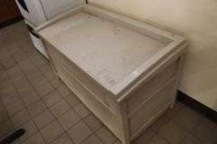 Times 2 - 18" x 30" x 70" tall 2 door cabinet and Suncrest poly bin