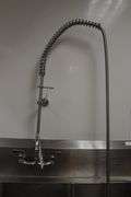 30" x 72" stainless left hand soil table with drain drops