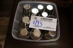 Box to go - 3 sizes of stainless sauce cups