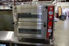 Like New - Avantco DPO-18-DD countertop electric double stone deck pizza oven - 240 volt, 1 phase - great condition, shows very little usage