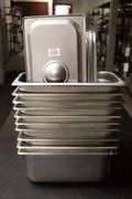 Times 10 - 1/3 x 6 stainless inset with lids