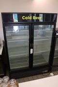 True GDM-49-HC-TSL-01 glass 2 door cooler - nice
