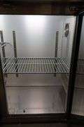 79" Spartan SSGBB-79-SL glass 3 door back bar bottle cooler with stainless top - AS IS - not cooling