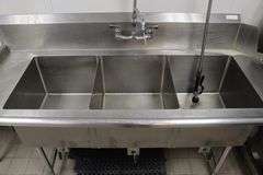 30" x 72" stainless left hand soil table with drain drops