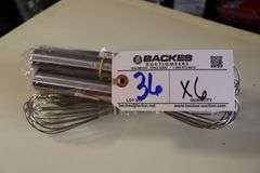 Times 6 - Pinch WWP-10 stainless 10" whips