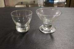 All to go - 2 styles of martini glasses