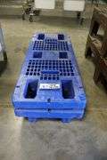 Times 2 - 18" x 48" x 8" Tall poly dunnage racks