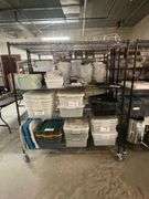 Times 2 - 24" x 60" and 24" x 72" black coated portable racks