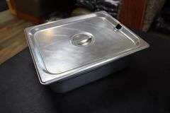 Times 4 - 1/2 x 4 stainless insets with lids
