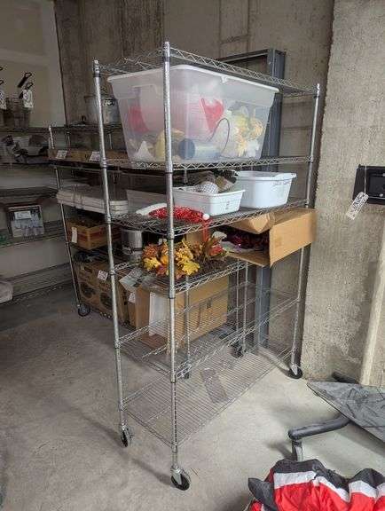 16" x 48" portable chrome rack