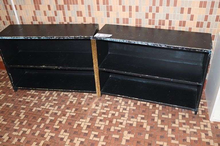 12" x 70" wood hinged book case