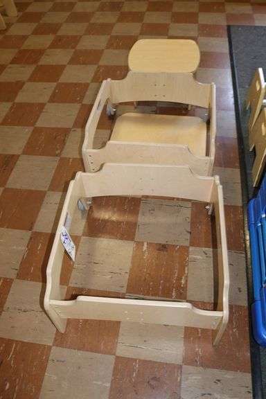 All to go - Maple wood carts & table