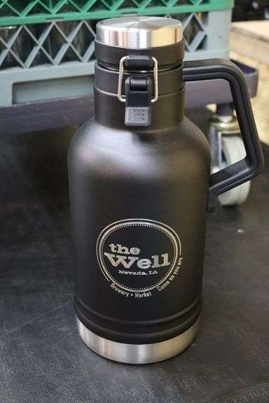 Case of 12 double wall stainless 64 oz. The Beast labeled mugs - labeled the well