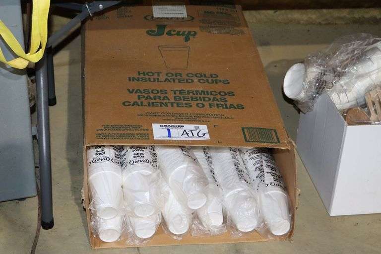 3/4 case of Dart 12 oz. foam cups
