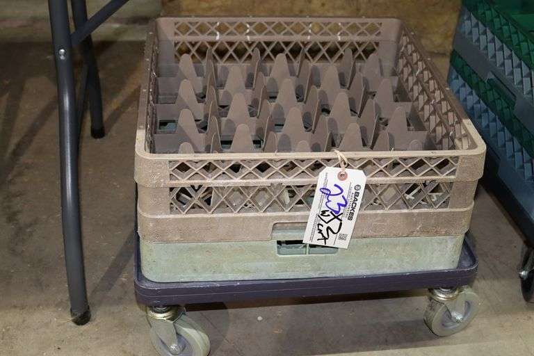 Times 2 - Glass dish boxes with cart