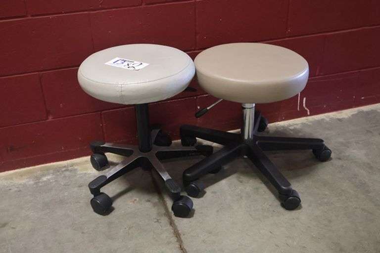 Times 2 - Tan vinyl exam stools