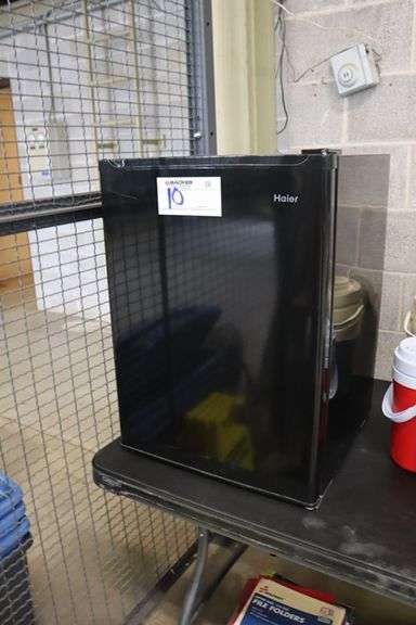 Haier black dorm fridge